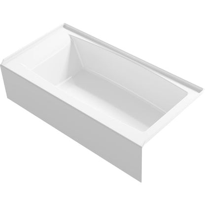 Entity 60" Three Wall Alcove Acrylic Soaking Tub with Right Drain