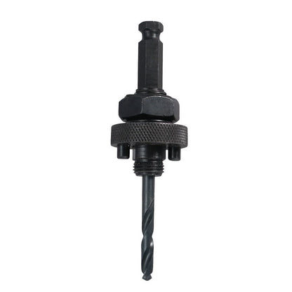 Standard Hole Saw Arbor, 1/2 in, 1/4 in, Pilot Drill, Steel