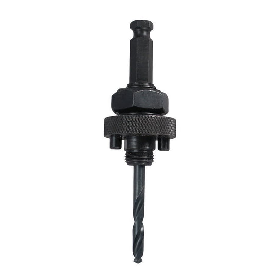 Standard Hole Saw Arbor, 1/2 in, 1/4 in, Pilot Drill, Steel