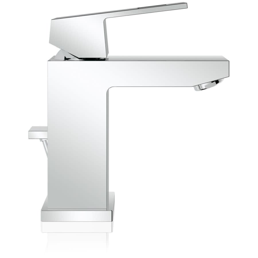 Eurocube 1.2 GPM Single Hole Bathroom Faucet with StarLight, SilkMove, EcoJoy, and QuickFix Technologies - Includes Pop-Up Drain Assembly