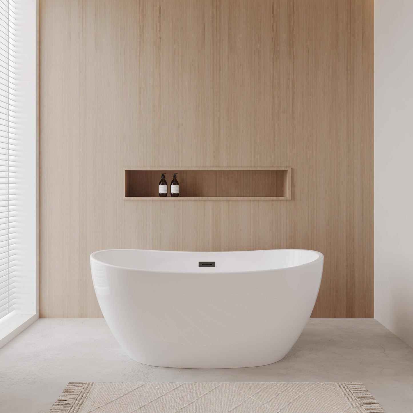 Rebecca Freestanding Bathtub - 55W x 23H x 30D