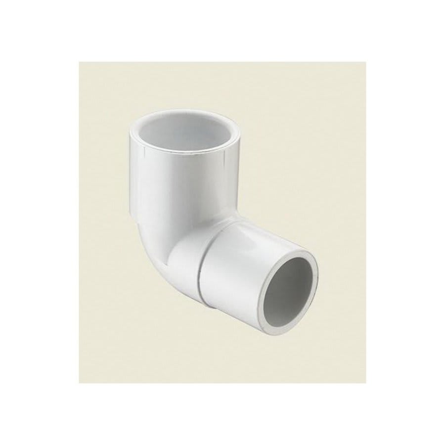 Street 90 deg Elbow, 1 in, Spigot x Socket, SCH 40/STD, PVC