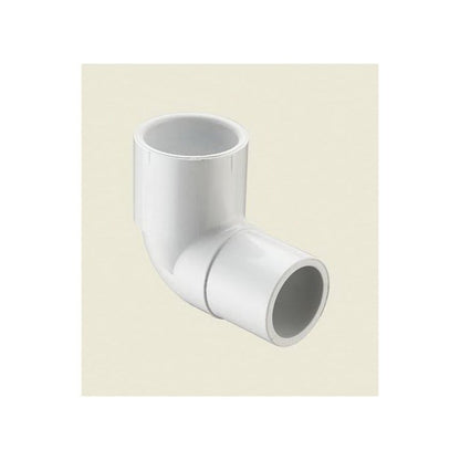 Street 90 deg Elbow, 1 in, Spigot x Socket, SCH 40/STD, PVC