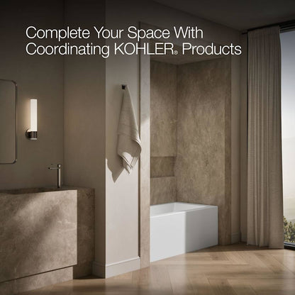 Underscore 60" X 30" Alcove Soaking Bathtub with Integral Apron, Integral Flange, and Left-Hand Drain