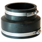 Transition Coupling, 4 in, Concrete x Plastic/Cast Iron, Flexible PVC