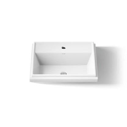 Tresham 20" Drop In Bathroom Sink with 1 Hole Drilled and Overflow