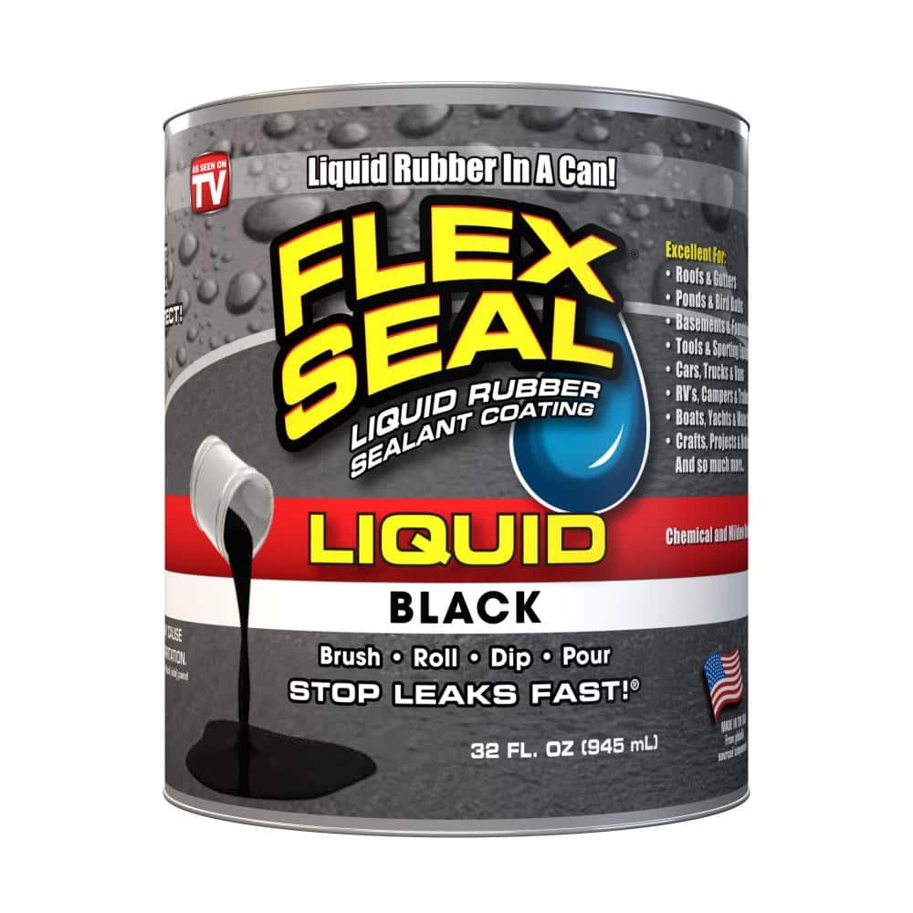 Flex Seal Liquid Black 32 Oz. Liquid Rubber Sealant Coating