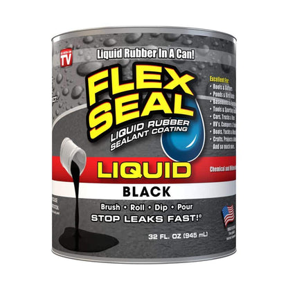 Flex Seal Liquid Black 32 Oz. Liquid Rubber Sealant Coating