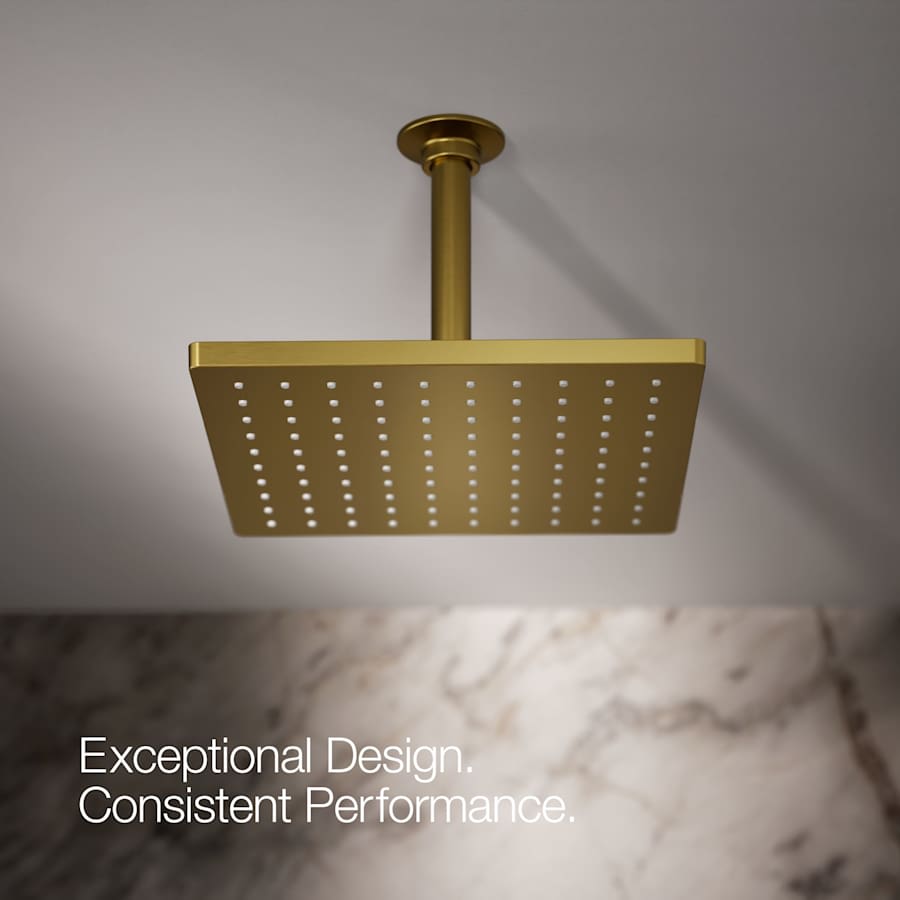 Honesty Square 10" Single Function 1.75 GPM Rainhead with MasterClean Sprayface