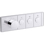 Anthem Three Function Thermostatic Valve Trim Only with Single Knob Handle, Integrated Diverter, and Volume Control - Less Rough In