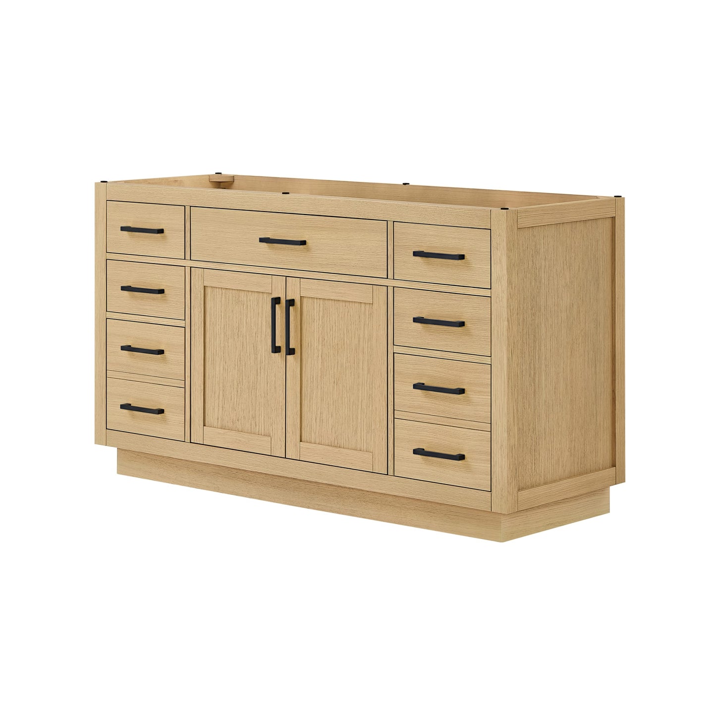 Beckett Single Bathroom Vanity with Toe Kick - 59W x 34.25H x 21.5D