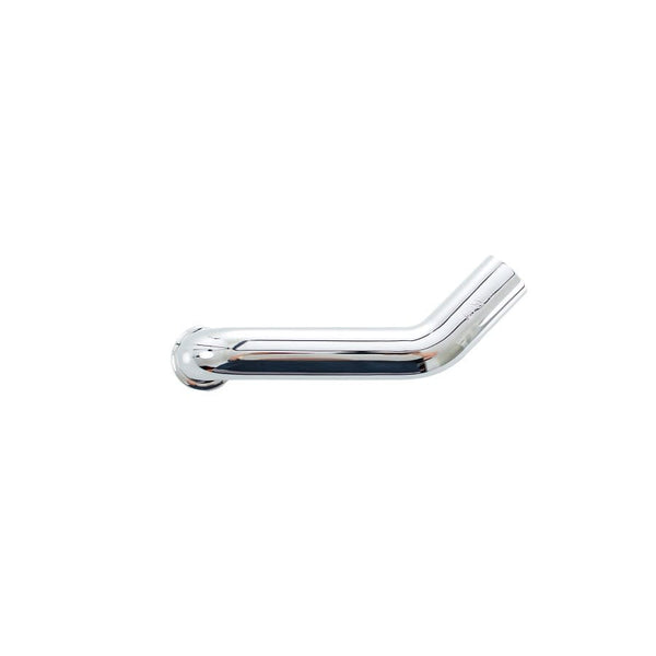 45 deg Tubular Wall Bend, 1-1/2 in, 17 ga, Chrome