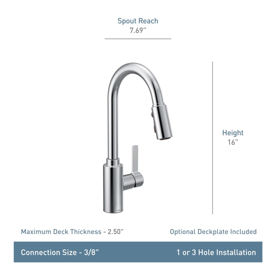 Genta LX Pull-Down Spray Kitchen Faucet with PowerClean Technology