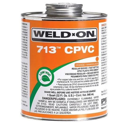 713™ Regular Body Cement, 1/4 pt, Orange, For CPVC