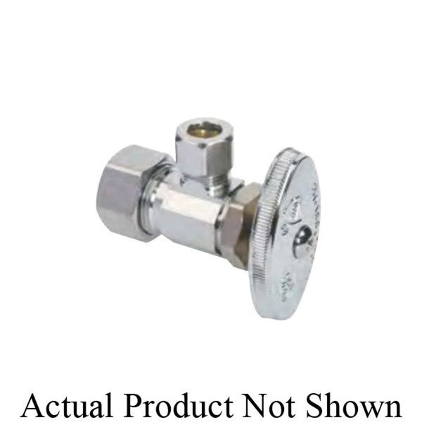 Multi Turn Angle Stop, 5/8 x 3/8 in, Comp, Chrome