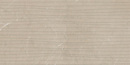 Perpetuo Elegant Beige Rectangle, Wave 12X24 Satin