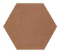 Moroccan Concrete Terra Cotta Hexagon 8X9 Matte