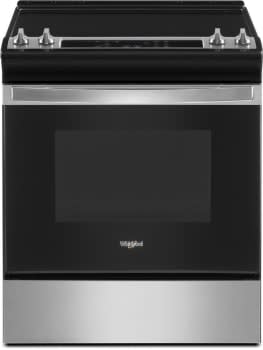 30"W 4.8Cuft Slide In 4E Smoothtop Electric Range Stainless Steel