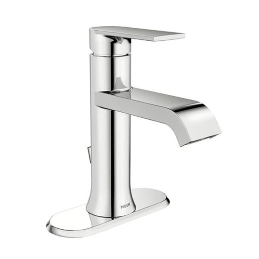 Genta 1.2 GPM Single Hole Bathroom Faucet with Lift Rod Drain Assembly
