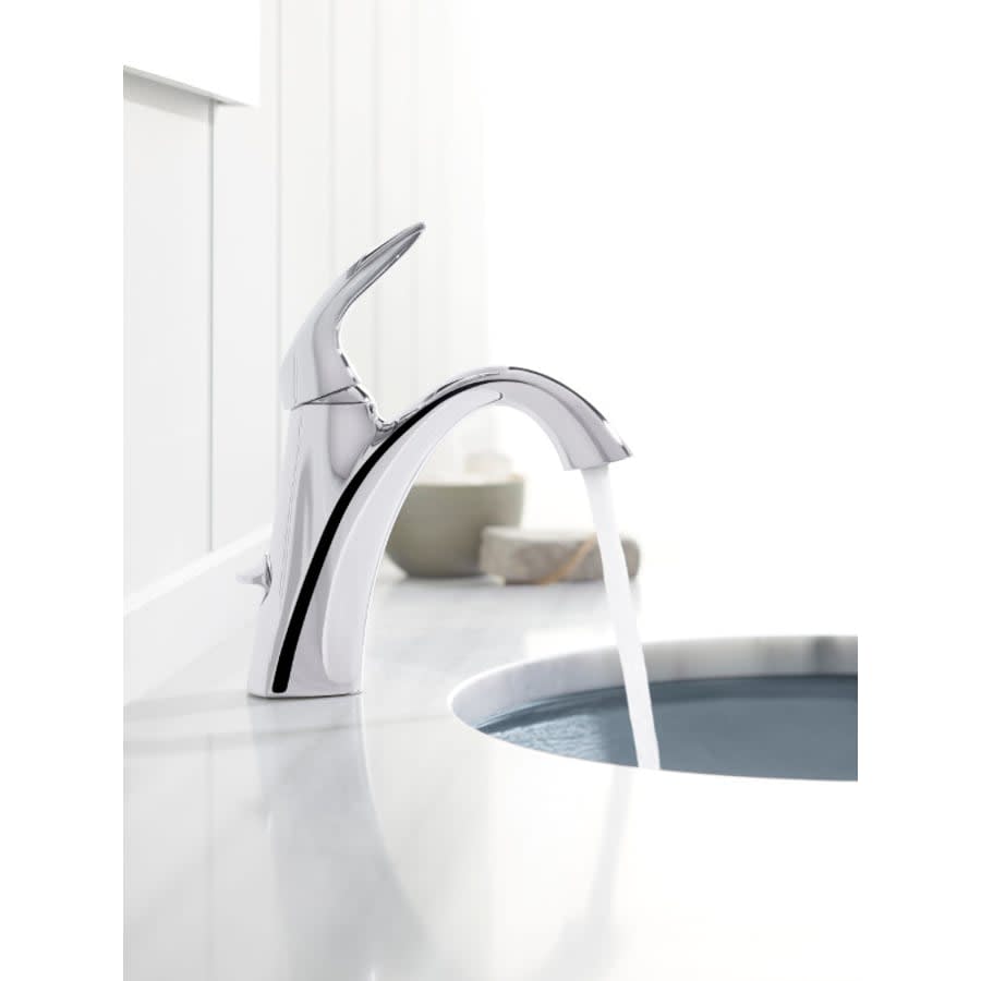 Alteo Single Hole Bathroom Faucet with Pop Up Drain Assembly Included