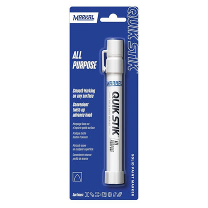 Quik Stik® Marker, Round Tip, White