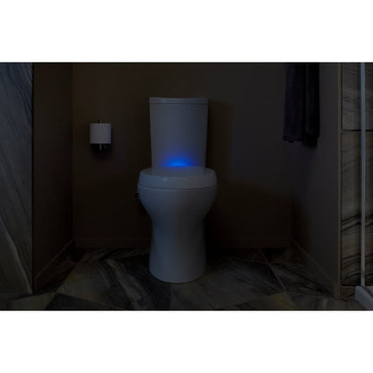 Purefresh Elongated Closed Front Toilet Seat with Purefresh Air Filtering, Night Light, and Quiet-Close Technology