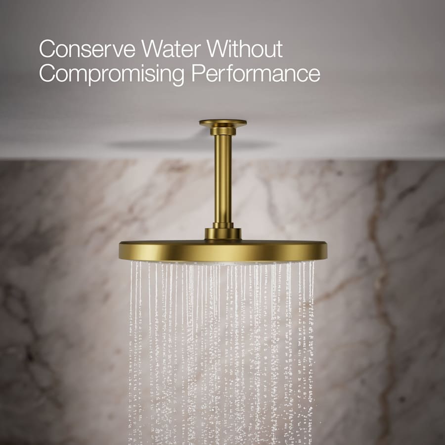 Awaken Round 10" Single Function 1.75 GPM Rainhead with MasterClean Sprayface