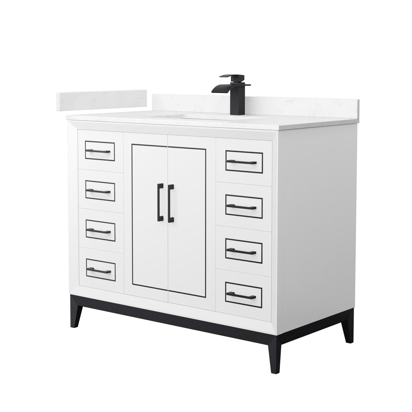 Marlena Single Bathroom Vanity - 42W x 35.25H x 22D