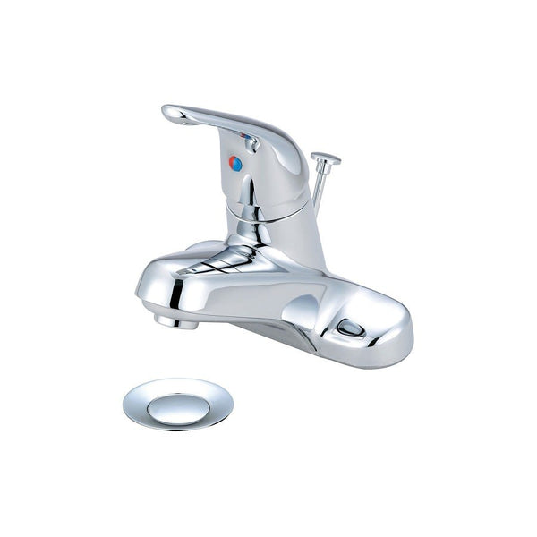 Elite Centerset Lavatory Faucet, ADA, 1 Handle, 2-Hole, 1.2 gpm, Polished Chrome