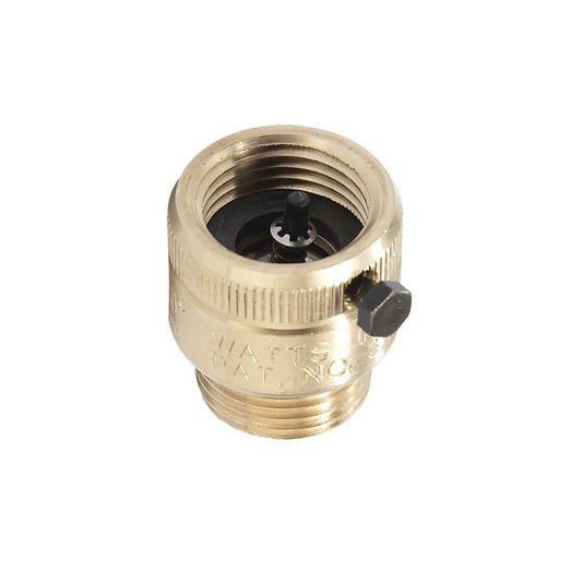 Vacuum Breaker, 3/4 in, Female Hose Thread x Male Hose Thread, Brass