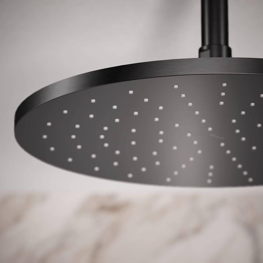 Contemporary Round 12" Single Function 2.5 GPM Rainhead with MasterClean Sprayface and Katalyst Air-Induction Technology