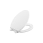 Brevia™ Toilet Seat, Elongated Bowl, Closed Front, With Cover, Plastic, White