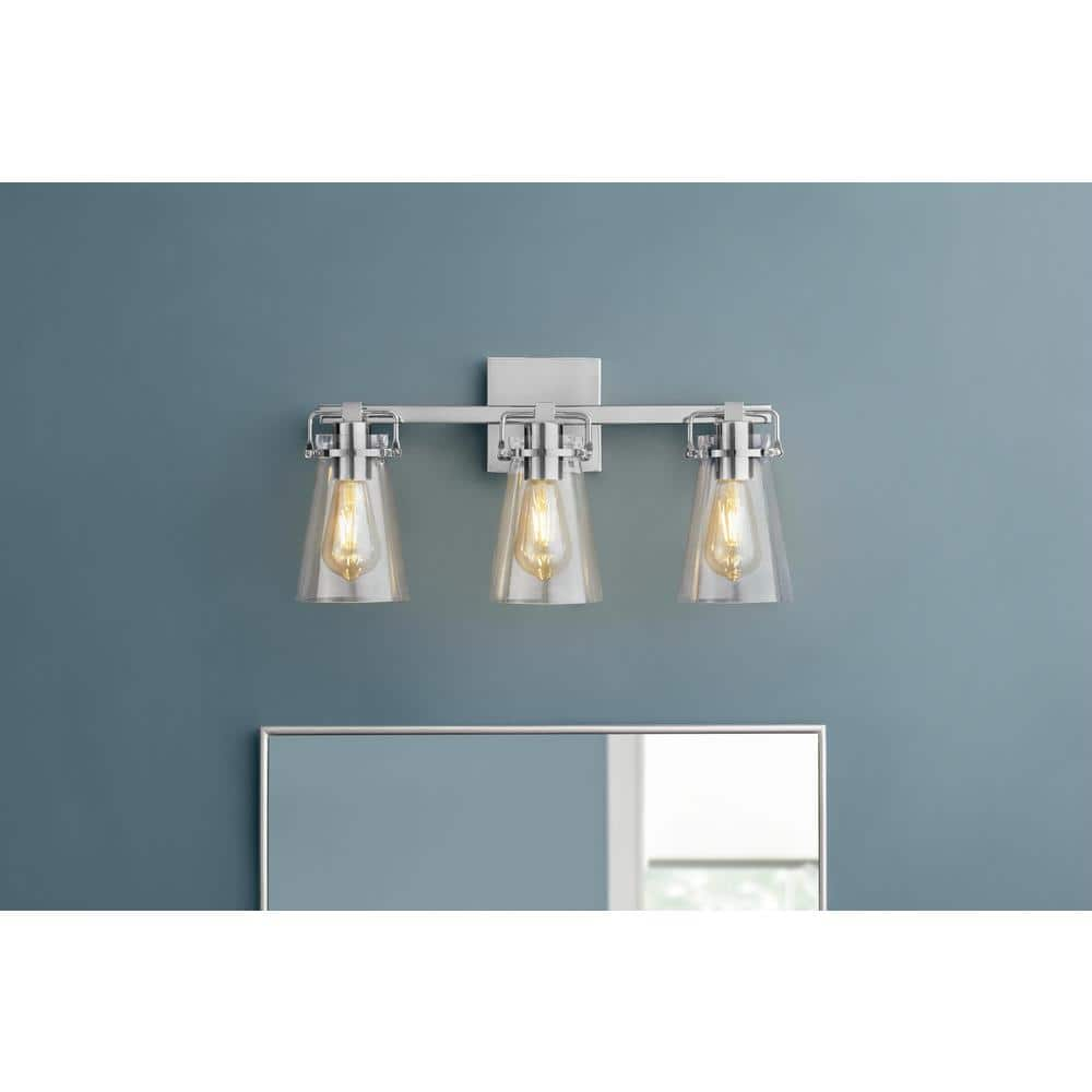 Stonedale 20 in. 3-Light Chrome Vanity Light