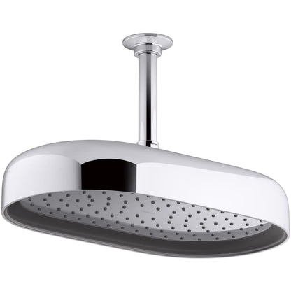 Statement 2.5 GPM Single Function Rain Shower Head with MasterClean Sprayface and Katalyst Air Induction Technology