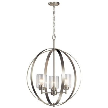 Winslow 3 Light 25" Wide Globe Chandelier