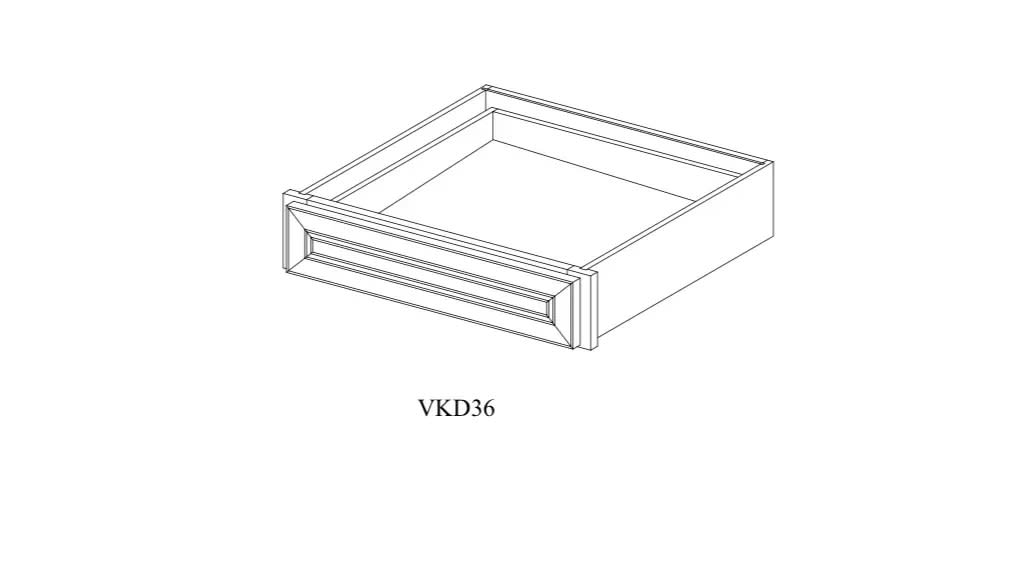 Knee Drawer - 36"W * 7"H * 21"D