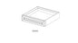 Knee Drawer - 36"W * 7"H * 21"D