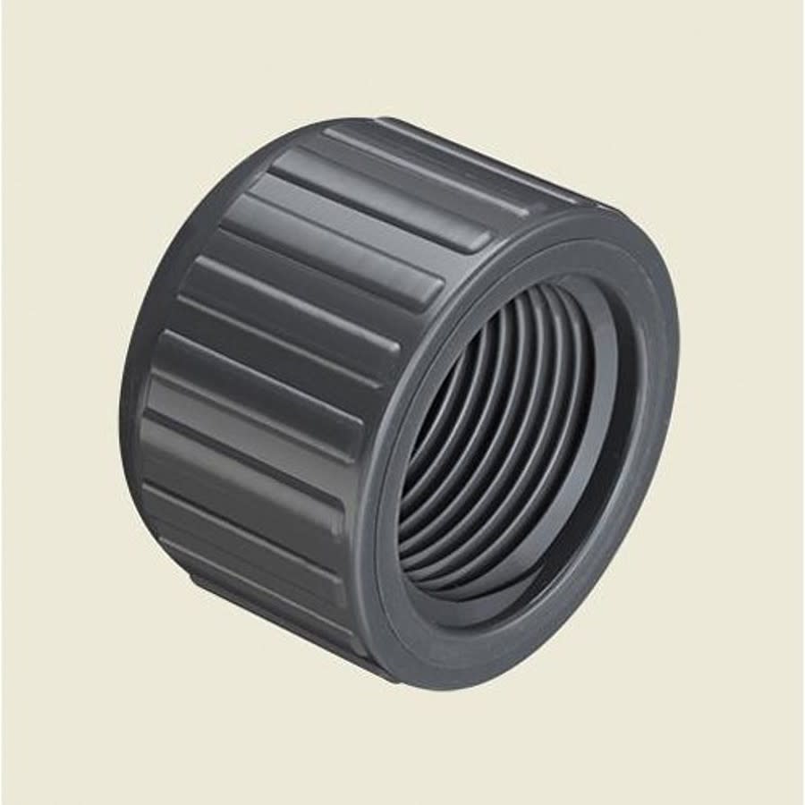 Cap, 3/4 in, FNPT, SCH 80/XH, PVC