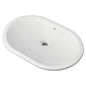 Essence Top/Under Mount Lavatory Sink, ADA, 24-7/8 x 17 x 4-7/8 in, Fireclay, Alpine White