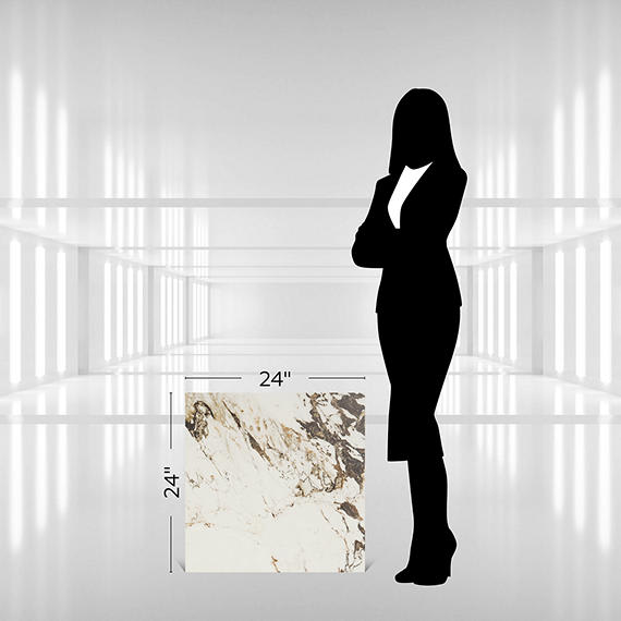 Panoramic Duet Calacatta Aries Square 48X48 Matte