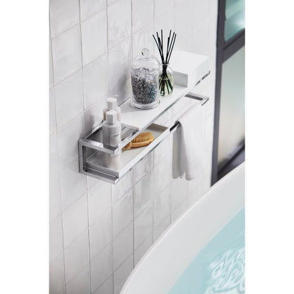 Draft 12" Bathroom Shelf Tray with Walls