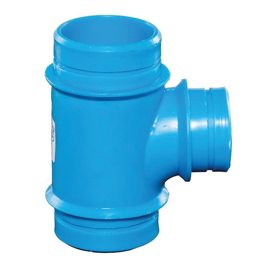 Blueline™ Acid Waste Sanitary Tee, 4 x 3 in, Polypropylene