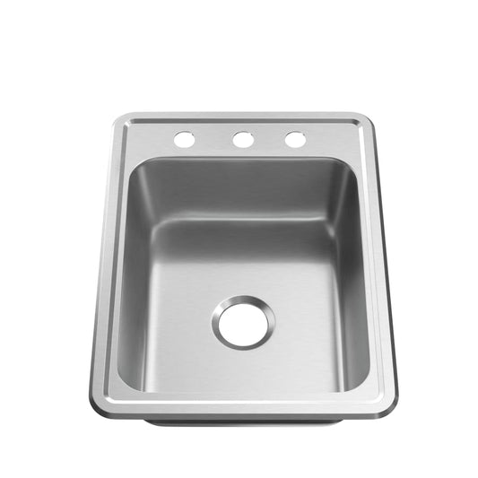 Bealeton 17" Drop In Single Basin Stainless Steel Kitchen Sink