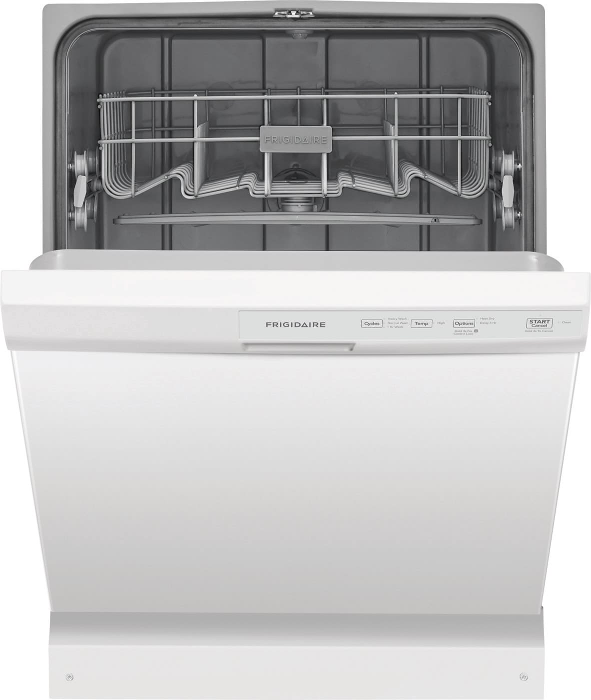 Frigidaire 24 In. in. Front Control Built-In Tall Tub Dishwasher in White with 3-Cycles, 55 dBA