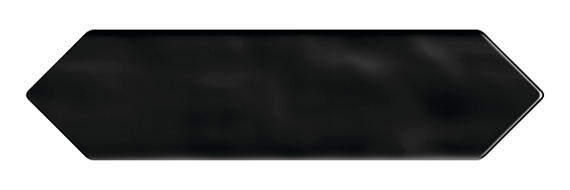Stagecraft Black Picket, Undulated 3X12 Glossy