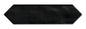 Stagecraft Black Picket, Undulated 3X12 Glossy