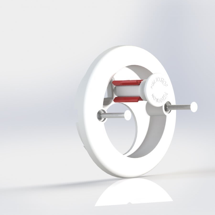 Deep Depth Paintable Trim Kit With Screws, For Use With Pull Stop Box™ White