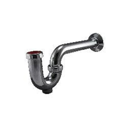 Tubular P-Trap, 1-1/2 in, 17 ga, Polished Chrome