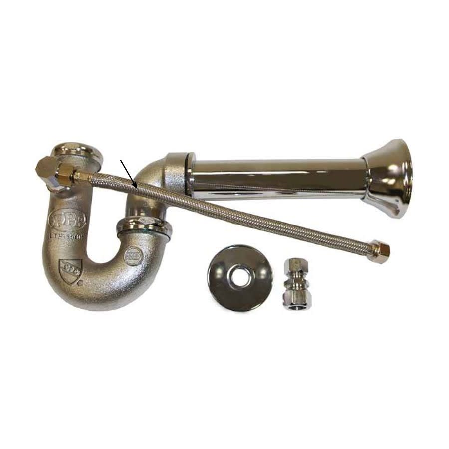 Tubular P-Trap, 1-1/2 in, Satin Chrome