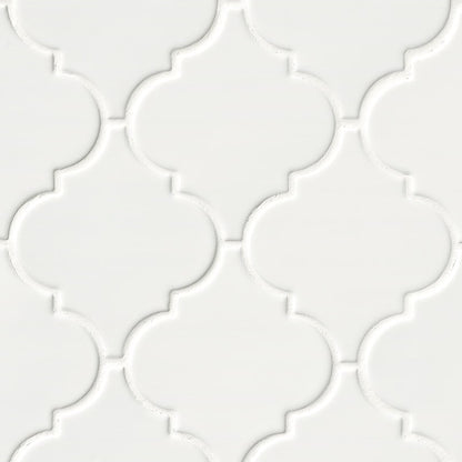 Whisper White Arabesque Tile®